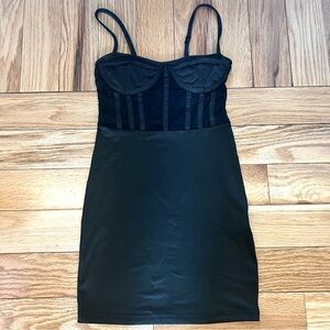Corset Top Little Black Dress